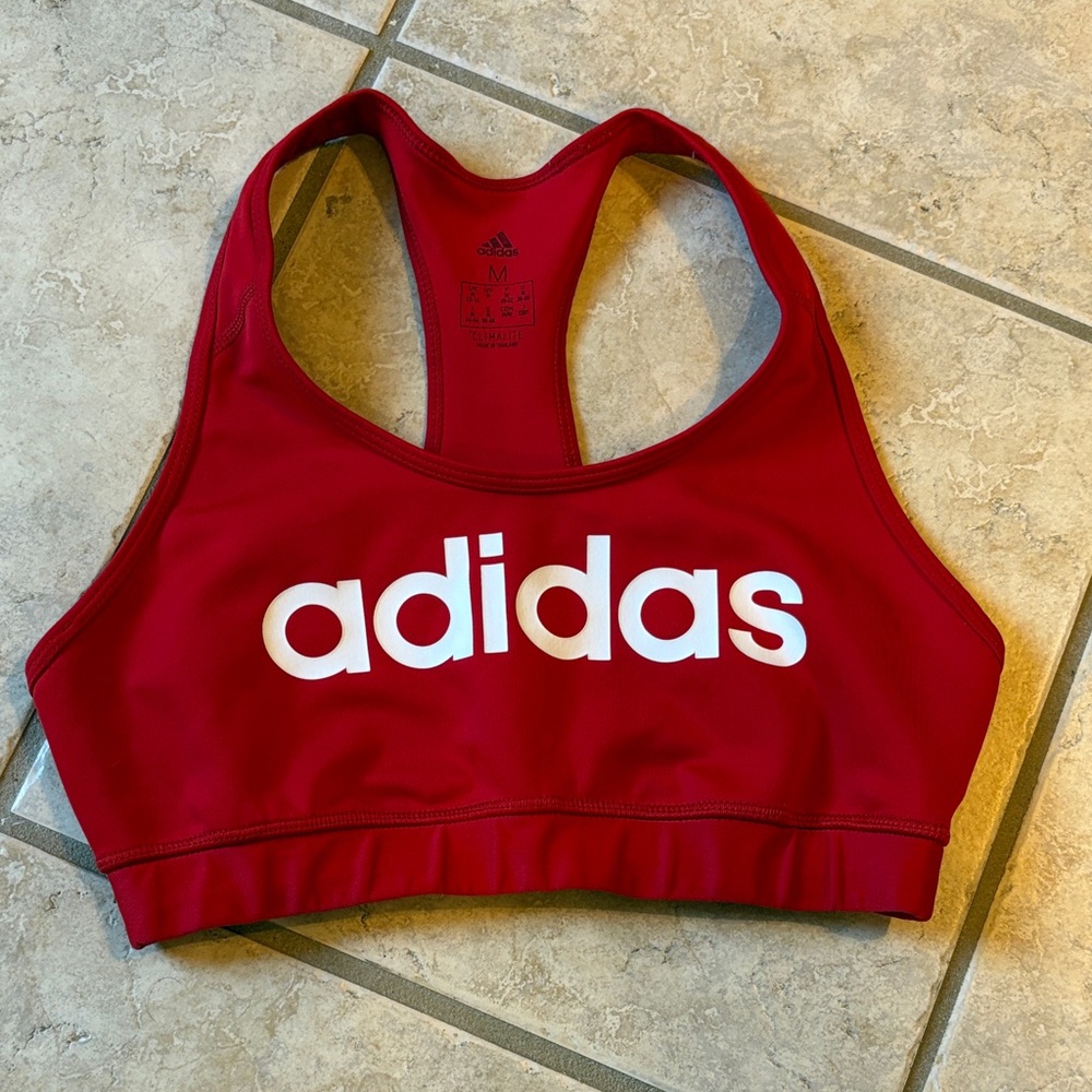 adidas Red Sports Bra